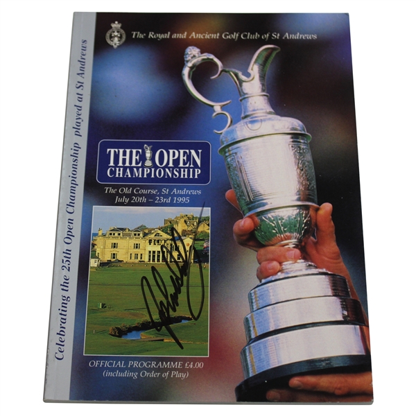 John Daly Signed 1995 Open Championship at St. Andrews Program JSA ALOA