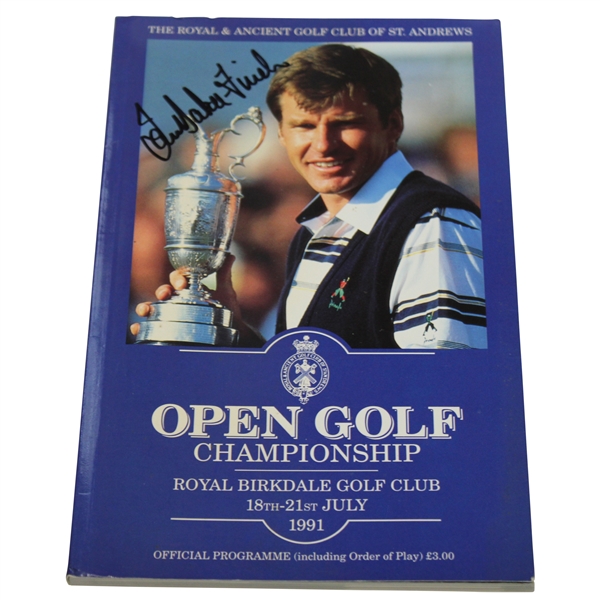 Ian Baker Finch Signed 1991 Open Championship at Royal Birkdale Program & Spectator Guide JSA ALOA