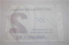 John Daly Signed 2 Time Major Winner Flag - Daly Collection JSA ALOA