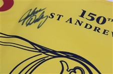 John Daly Signed 2022 OPEN Championship at St Andrews Yellow Flag JSA ALOA