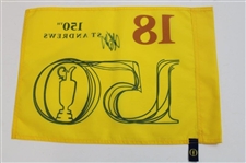 John Daly Signed 2022 OPEN Championship at St Andrews Yellow Flag JSA ALOA