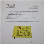 John Daly Signed 2022 OPEN Championship at St Andrews Yellow Flag JSA ALOA