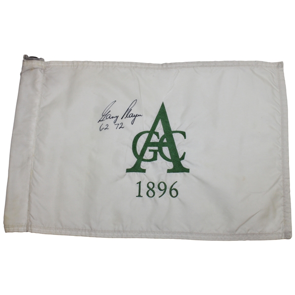 Gary Player Aronimink GC Flag w/62 & 72 - Site of 1962 PGA Championship Win JSA ALOA