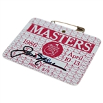 Jack Nicklaus Signed 1986 Masters Tournament SERIES Badge #X5059 JSA ALOA
