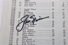 Jack Nicklaus Signed 1965 Masters Tournament Friday Pairing Sheet JSA ALOA