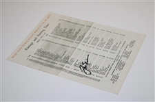 Jack Nicklaus Signed 1965 Masters Tournament Friday Pairing Sheet JSA ALOA