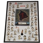 Field Signed 2015 Mitsubishi Championship at Hualalai Resort Poster JSA ALOA