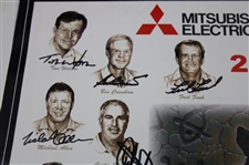 Field Signed 2015 Mitsubishi Championship at Hualalai Resort Poster JSA ALOA