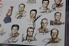 Field Signed 2015 Mitsubishi Championship at Hualalai Resort Poster JSA ALOA