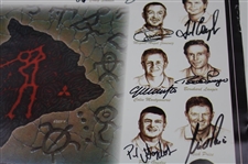 Field Signed 2015 Mitsubishi Championship at Hualalai Resort Poster JSA ALOA