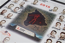 Field Signed 2015 Mitsubishi Championship at Hualalai Resort Poster JSA ALOA