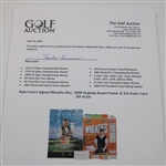 Hale Irwin's Signed Wheaties Box, 2008 Hualalai Resort Poster & 3x5 Index Card JSA ALOA
