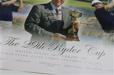 Hale Irwin's Dave Stockton Signed '1991' Ryder Cup at Kiawah Island Posters w/'Captain' JSA ALOA
