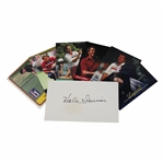 Hale Irwins Personal Signed 3x5 Card with Six (6) Golf Trading Cards JSA ALOA