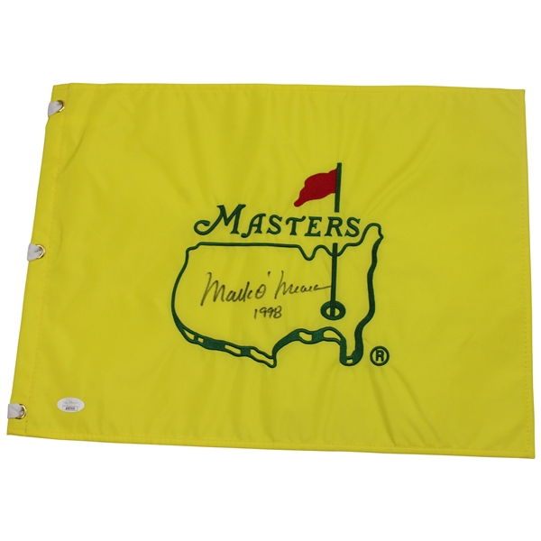 Mark OMeara Signed Undated Masters Embroidered Flag w/1998 JSA #AX87955