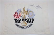 Graeme McDowell Signed 2010 Ryder Cup at Celtic Manor Embroidered Flag JSA #AX87943