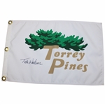 Tom Watson Signed Torrey Pines Flag JSA ALOA
