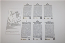 2012 Ryder Cup At Medinah Country Club Ticket Set
