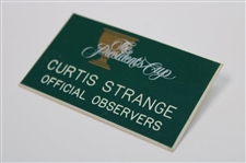 Presidents Cup Curtis Strange Official Observers Badge