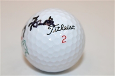 Doug Ford Signed Masters Logo Titleist 2 Golf Ball JSA ALOA