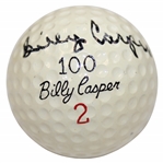 Billy Casper Signed Signature Logo Wilson 2 Golf Ball JSA ALOA