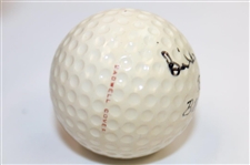 Billy Casper Signed Signature Logo Wilson 2 Golf Ball JSA ALOA