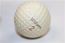 Billy Casper Signed Signature Logo Wilson 2 Golf Ball JSA ALOA