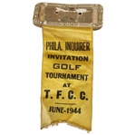 1944 Philadelphia Inquirer Invitation Golf Tournament at T.F.C.C. Ribbon