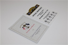 1995 Ryder Cup Opening Ceremony Pamphlet w/Official Draw Sheet