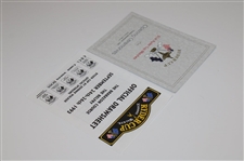 1995 Ryder Cup Opening Ceremony Pamphlet w/Official Draw Sheet