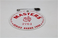 1964 Masters Tournament SERIES Badge #2764 - Arnold Palmer Winner