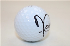 Angel Cabrera Signed Titleist Logo Golf Ball JSA ALOA