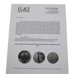 Harry Vardon’s 1899 Challenge Match vs Willie Park Jr. Winning Used Golf Ball
