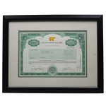 Jack Nicklaus Golden Bear Golf, Inc. 1998 Stock Certificate - Framed