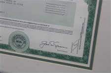 Jack Nicklaus Golden Bear Golf, Inc. 1998 Stock Certificate - Framed