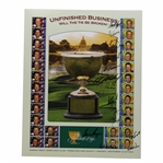 Gary Player & International Team Signed 2005 Presidents Cup Poster JSA ALOA