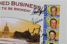 Gary Player & International Team Signed 2005 President's Cup Poster JSA ALOA