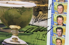 Gary Player & International Team Signed 2005 President's Cup Poster JSA ALOA