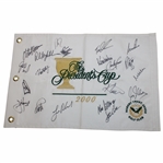 Multi Signed 2000 Presidents Cup Embroidered Flag JSA ALOA
