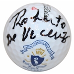 Roberto De Vicenzo Signed Titleist Hoylake Royal Liverpool GC Logo Golf Ball JSA ALOA