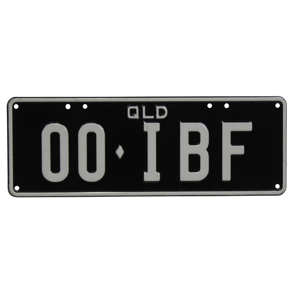 Ian Baker Finchs Personal License Plate 