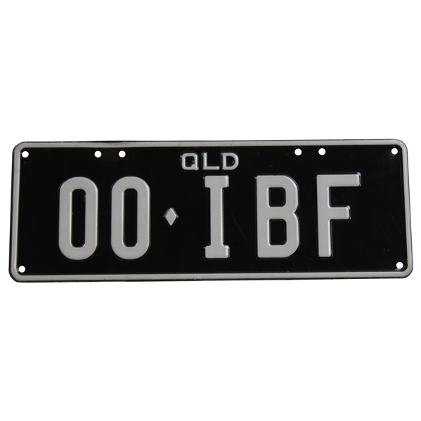 Ian Baker Finch Used License Plate