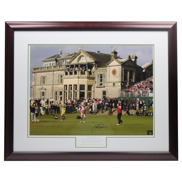 Jack Nicklaus Signed LTD ED #40/200 The Final Green St. Andrews Framed Photo - Golden Bear Authentic Auto