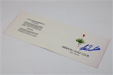Lee Trevino Signed Merion Scorecard JSA ALOA
