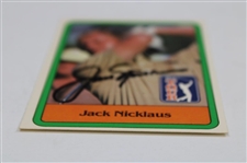 Jack Nicklaus Signed 1981 Donruss Golf Rookie Card #13 JSA ALOA