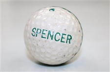 Augusta National Golf Club Vintage Range Ball Featuring Pro's Kletcke and Spencer Names- Used