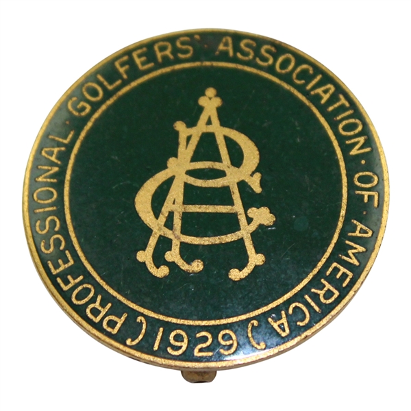 1929 PGA Championship at Hillcrest CC Contestant Badge - Leo Diegel Winner