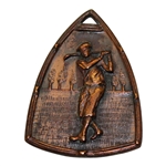 1936 Kiwanis Post-Swing Golfer Triangle Golf Medal