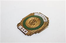 1948 Western Open Championship at Brookfield Contestant Badge - Ben Hogan Winner