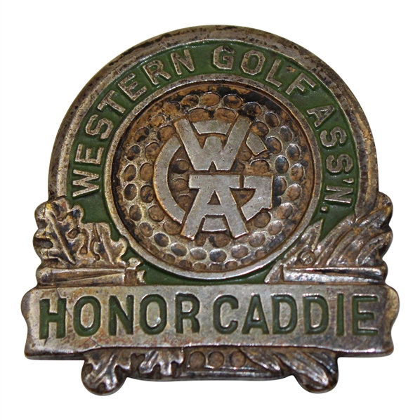Vintage Undated Western Golf Association Honor Caddie Badge